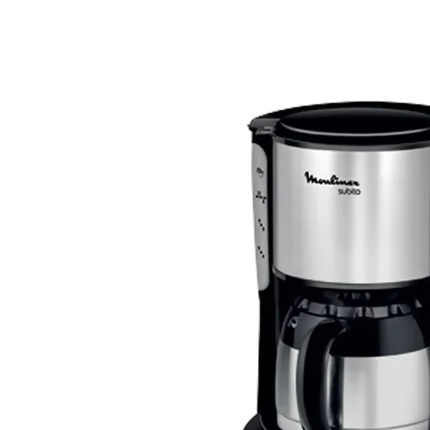 Cafetiere Moulinex Subito 12 Tasses en inox est un modèle classique de cafetière électrique produit par la marque Moulinex.