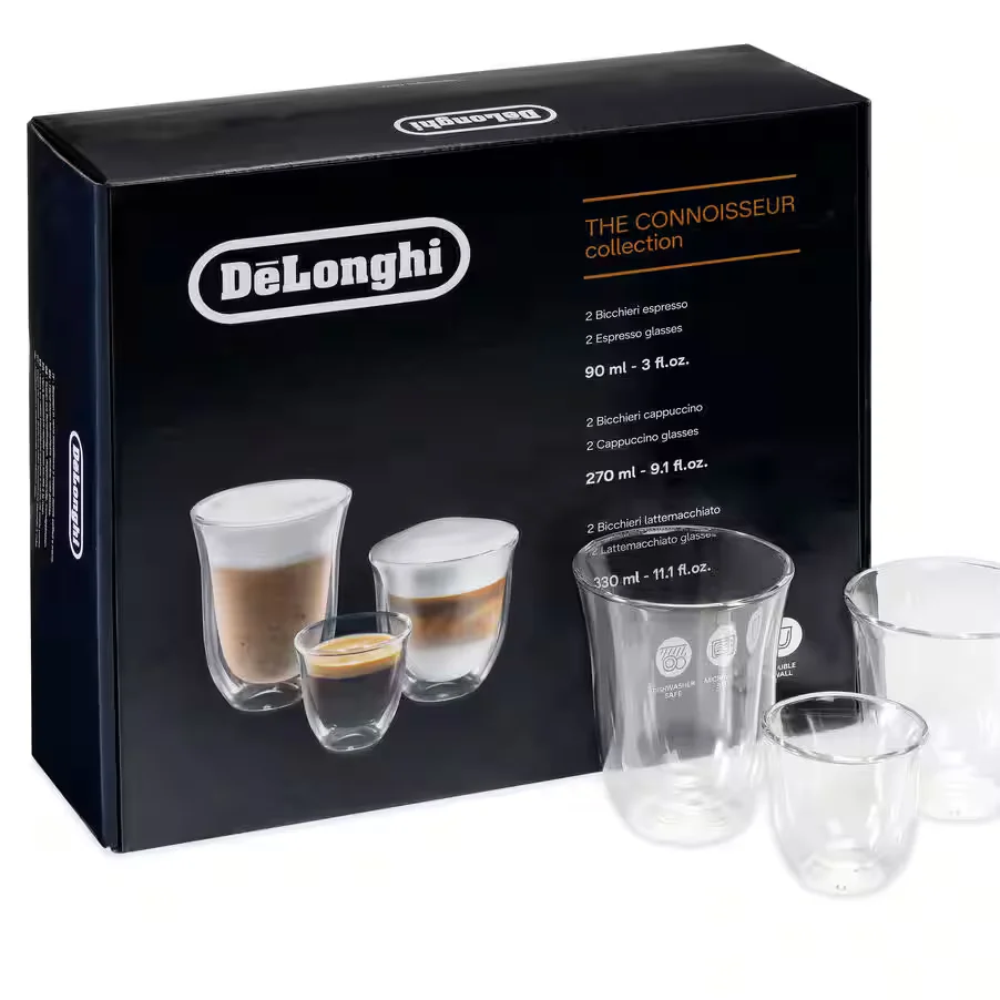 Verres isothermes transparents Fancy Box - DELONGHI Verres isothermes transparents Fancy Box - DELONGHI