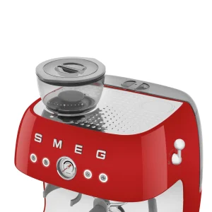 Machine à café Espresso Avec Broyeur 20 bars - SMEG Rouge